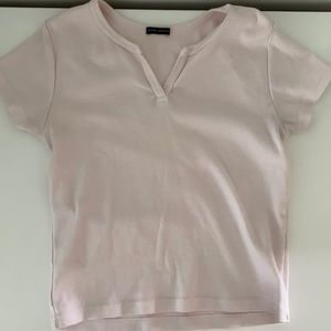 Light pink Brandy Melville Ashlyn top